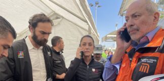 #Actualización: A 6 horas del accidente Claudia Sheinbaum hace presencia y confirma muerte de la joven Yaretsy.