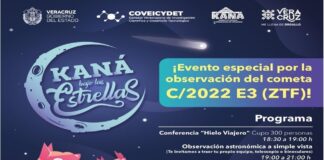 Este viernes 13 habrá observación del cometa ZTF con acceso gratuito en Xalapa .
