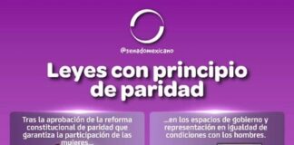 ¿Sabías que más de 140 leyes y ordenamientos han sido modificados en favor de la paridad de género?