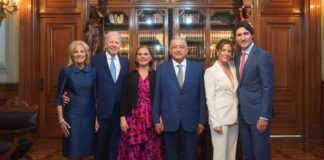 Presidentes de México y Estados Unidos y primer ministro de Canadá se reúnen previo a la X Cumbre de Líderes de América del Norte