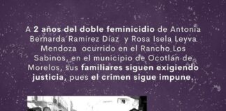 Dos años de impunidad en el doble feminicidio de Rosa Isela y Antonia .