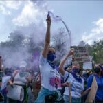 Defensoras denuncian represión en 7 estados durante manifestaciones por el 8M.