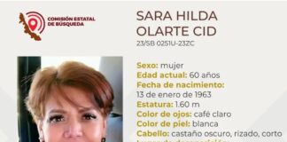 Familiares y amistades intensifican búsqueda de Sara Hilda Olarte Cid, reportada como desaparecida