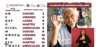 Este es el calendario de la dispersión de pagos de #AdultosMayores y #PersonasDiscapacidad,
