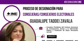 Aprueban por sorteo a Guadalupe Taddei cómo Presidenta del Consejo General del INE .