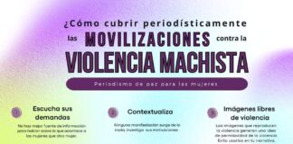 Para evitar coberturas sexistas en movilizaciones del 8 de marzo.