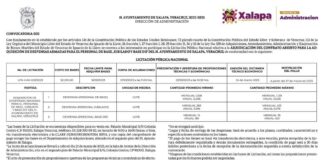 Emite Ayuntamiento de Xalapa Licitación Pública Nacional para adquirir despensas .