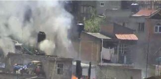 Un muerto en explosión de almacenamiento de pirotecnia en Metepec.