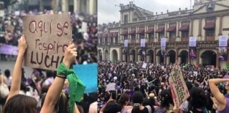 Pese a resistencias Ola morada inunda Xalapa urgiendo Justicia y respeto a derechos de las Mujeres.