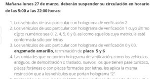 Continúa la contingencia ambiental en CDMX .