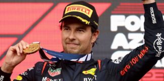 Checo se alza con la victoria en Gran Premio de Azerbaiyán .