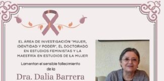 Fallece la investigadora Dalia Isabel Barrera Bassols
