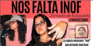Reportan desaparecida a la rapera INOF luego de tomar un mototaxi.
