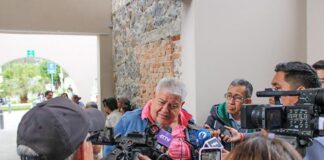 Manuel Huerta descarta que le hayan jalado las orejas a Cuitláhuac García en la mañanera.