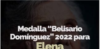 La medalla Belisario Domínguez va para… Elena Poniatowska