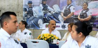 Reconoce Alcalde Ricardo Ahued labor de la Policía Municipal .