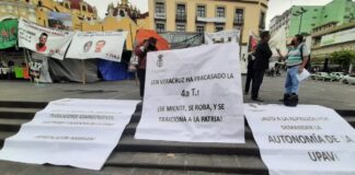 Académicos y administrativos de la UPAV exigen autonomía y prestaciones