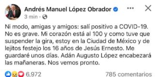 La verdadera enfermedad de AMLO .