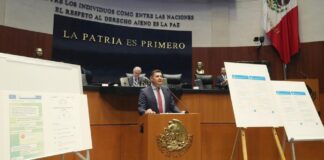 Alejandro Armenta pide a ministra Presidenta de la SCJN aclarar presuntas llamadas recibidas desde su celular.