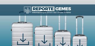 Caída de -9% en la llegada de visitantes procedentes de los Estados Unidos durante marzo.