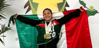Con tres oros, Mariana García se corona en Campeonato Panamericano de Halterofilia