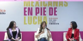 Senadoras @VeroDelgadilloG @XochitlGalvez, senador @EmilioAlvarezI y periodistas pidieron justicia por los 11 feminicidios diarios