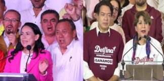 Alejandra del Moral y Delfina Gómez se proclaman triunfadoras en elecciones de #EDOMEX