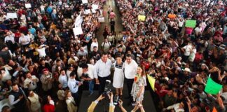 Claudia Sheinbaum desafía al INE y lleva a cabo evento masivo en Puebla .