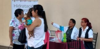 Instalan Módulo de hidratación en centro histórico de Xalapa .