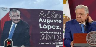 AMLO condena uso de espectaculares de las corcholatas.
