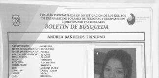 Se pide su apoyo para encontrar a Andrea Bañuelos Trinidad