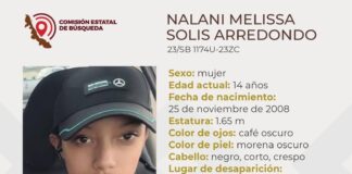 Activan alerta Amber por Nalani Melissa Solís Arredondo Ayúdanos a encontrarla ..