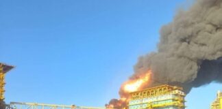 Pemex confirma 6 heridos y un desaparecido en incendio de Plataforma .
