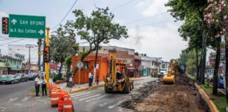 Inicia rehabilitación de la avenida Ruiz Cortines en su segunda etapa .