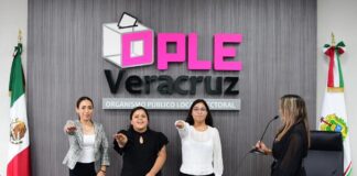 Rinden protesta las ganadoras del Concurso Público del Servicio Profesional Electoral Nacional del Sistema OPLE Veracruz 2022-2023