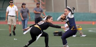 Bicampeonas de flag football femenil .