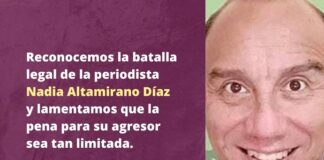 Se solidarizan con la periodista Nadia Altamirano y rechazan la mínima pena a su agresor #Oaxaca
