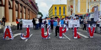 Amagan las y los pensionados y jubilados con bloquear 12 horas centro histórico ante desdén de Gobierno de #Veracruz #Xalapa