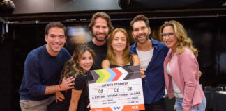 Angelique Boyer y Sebastián Rulli graban “El extraño retorno de Diana Salazar.”