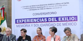 Isabel de Allende en el Senado en conversatorio “Experiencias del exilio: memoria y solidaridad de México”,