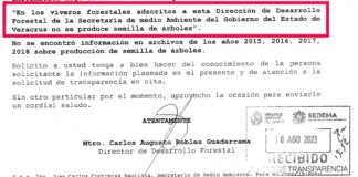 Las mentiras de Cuitláhuac en la reforestación .