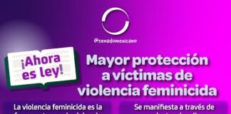 Senado previene la violencia feminicida.
