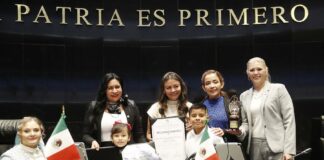 Entrega Senado reconocimientos a niñas y niños que ganaron en campeonato de cálculo mental .