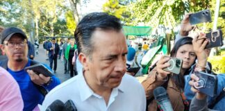 Rocío Nahle sin problema para participar en proceso interno de Morena: Gobernador de Veracruz