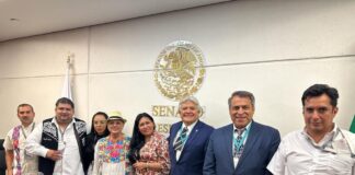 Ana Lilia Rivera refrenda compromiso de trabajar por derechos políticos de comunidad migrante.