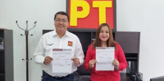 Ramón Díaz y Dinorah Navarrete, se registran por la coordinación de Morena.