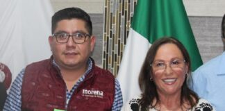Rocío Nahle se registró en el Comité Directivo de Morena en Xalapa.