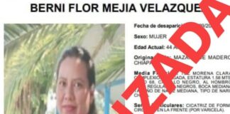 Tras cinco días de plagiada localizan cuerpo de maestra en Chiapas.