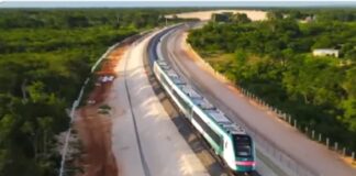 EL TREN MAYA SOBRE VÍAS .