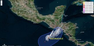 Alertan por lluvias en Guerrero: en desarrollo el ciclón “Pilar” en el sureste.